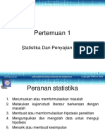 Pertemuan 1: Statistika Dan Penyajian Data