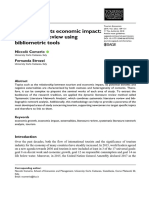 Tourism and Its Economic Impact. A Bibliometric Analtsis (They Use MAIN PATHS and Clustering)