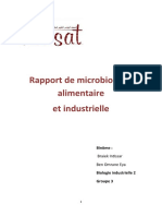 Rapport de Microbiologie Alimentaire