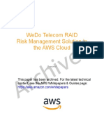 WeDo RAID Risk Management Solution AWS Cloud