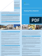 Housing Policy Statement