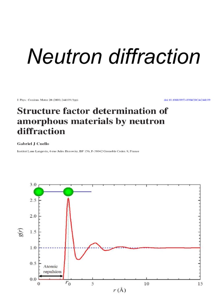 Neutron Diffraction
