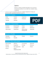 Personal Descriptors