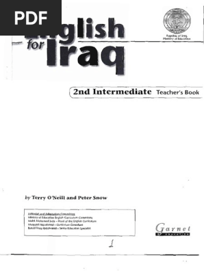 كتاب دليل المدرس لمادة اللغة الانكليزية للثاني متوسط English