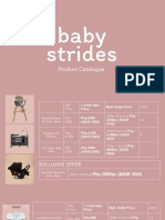 Baby and Toddler Essentials Product Catalogue