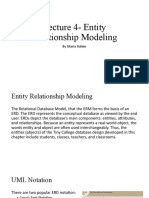 Lecture 4 - Entity Relationship Modeling