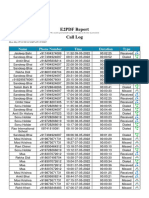 E2PDF Report Call Log: Name Phone Number Time Duration Type