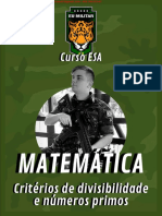 ESA MATEMÁTICA - Critérios de Divisibilidade e Números Primos