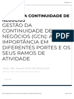 Gestao Da Continuidade de Negocios - Unidade 2