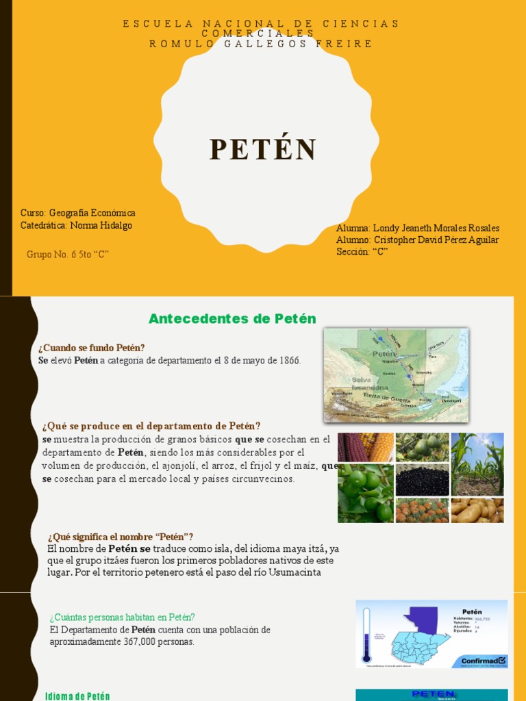 Información sobre el Departamento de Petén | PDF | Departamento de ...