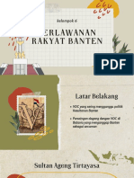 Perlawanan Rakyat Banten - Kelompok 6 - XI4