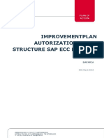 Improvement Plan Authorization Roles Structure SAP ECC Environment Bavaria - 0.1