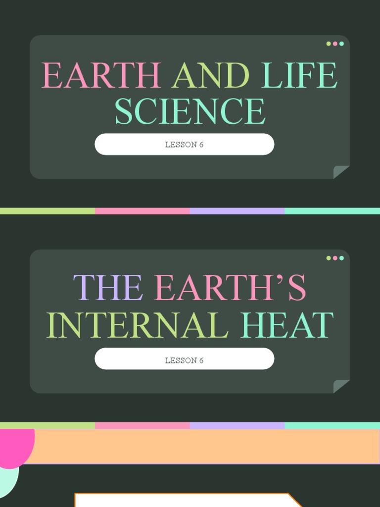 Earths Internal Heat PDF Earth Radioactive Decay