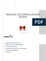 Manual de Usuario Candados Acsys Torrecom - Perú