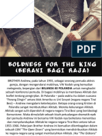 Boldness For The King