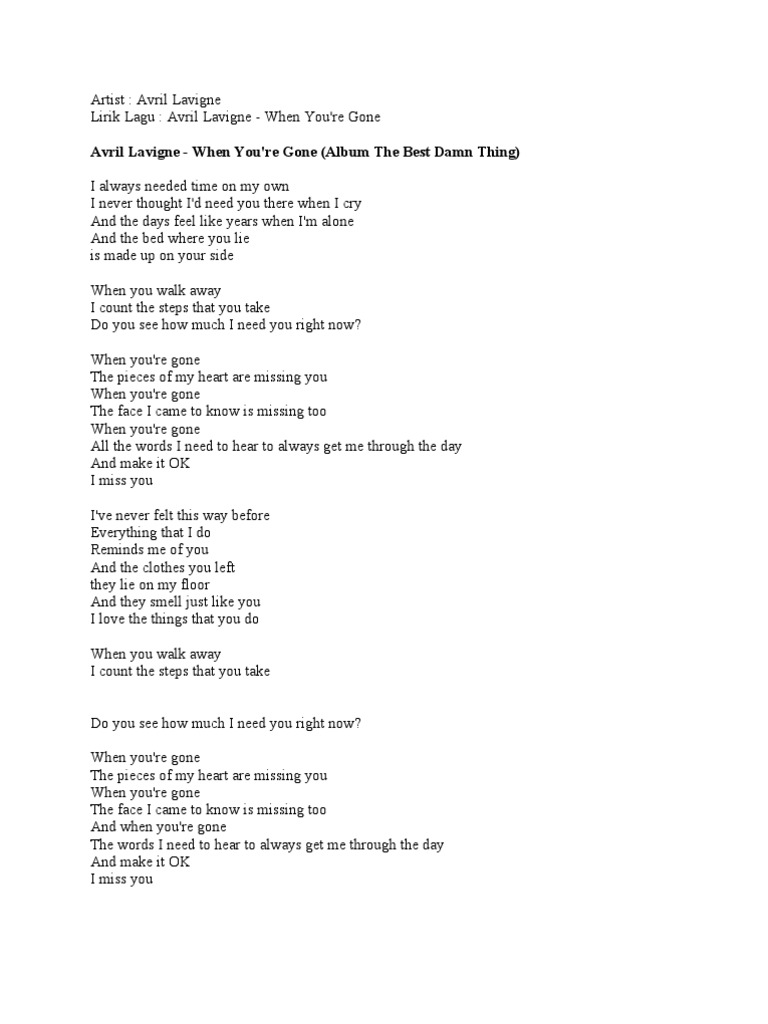 Lirik Lagu Get Over It dan Terjemahan - Avril Lavigne - KapanLagi.com