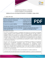 Syllabus Investigación Educativa y Padagógica