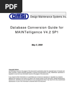 MAINTelligence DB Conversion