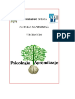 Edición Libro de Psicología Del Aprendizaje