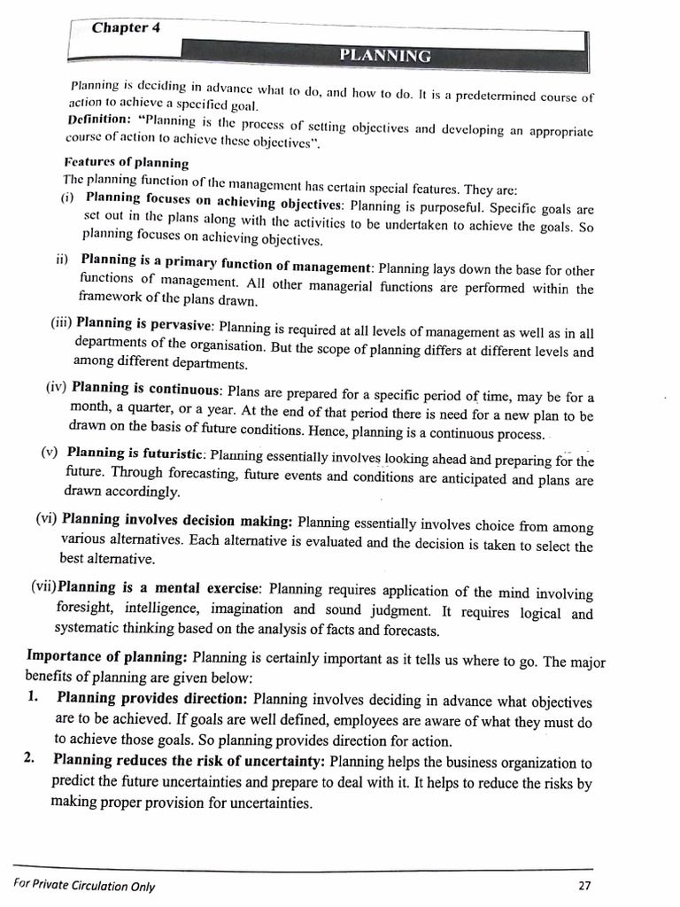 2BS Chapter4 Planning | PDF | Planning | Policy