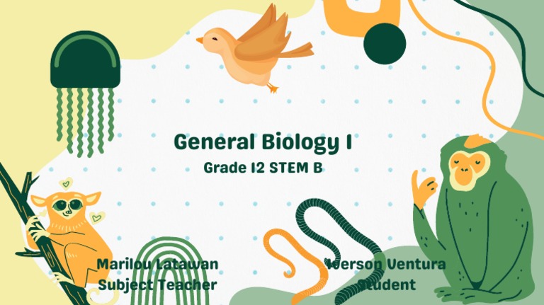 Yellow Green Aesthetic Playful Biology Education Presentation | PDF ...