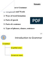 Week 1 Elements of Grammar.