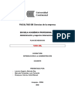 Estructura Del Plan de Negocios - Parcial