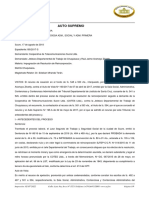 Impugnación de resolución de reincorporación laboral