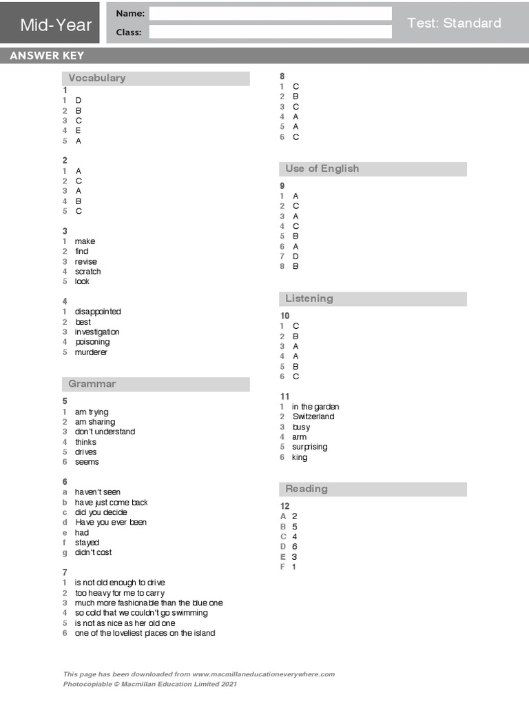 b1-mid-year-test-standard-answer-key-pdf