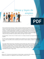 Políticas y Leyes de Empleo