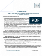 Suscripción de compromiso de candidatos a la Alcaldia de Lima 2022