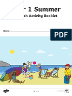 Year 1 Summer English Activity Booklet Lower Ability