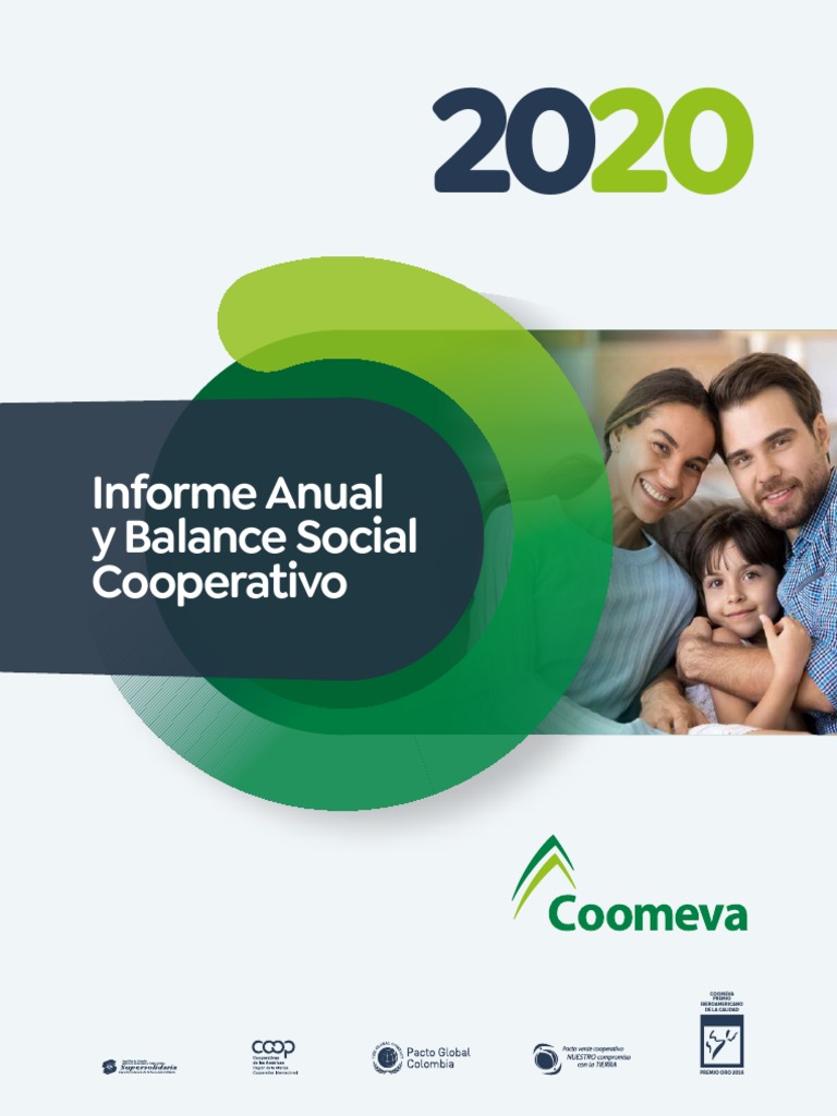 Informe Anual Coomeva 2020: Balance Social | PDF | Cooperativa | Liderazgo