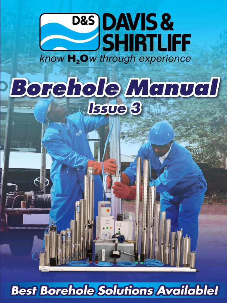 Borehole Manual 2020 | PDF | Pump | Electric Motor