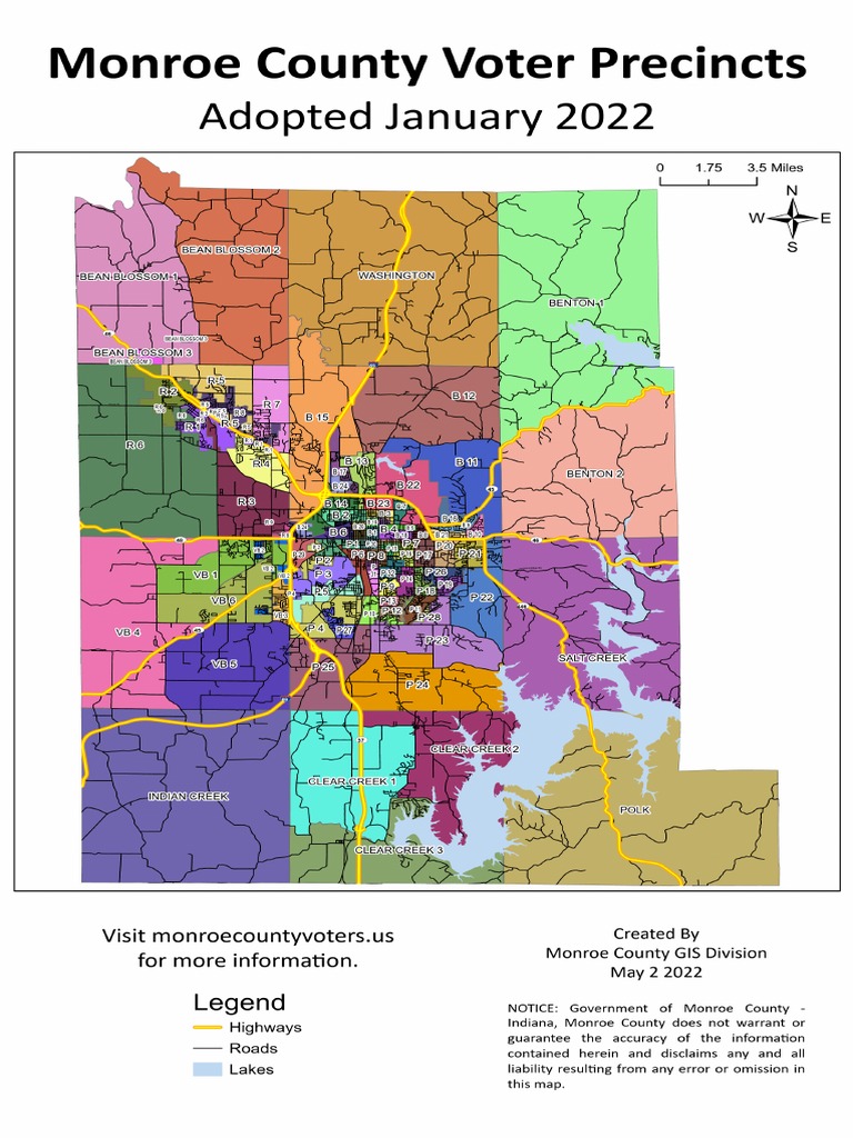 Monroe County Voter Precincts PDF