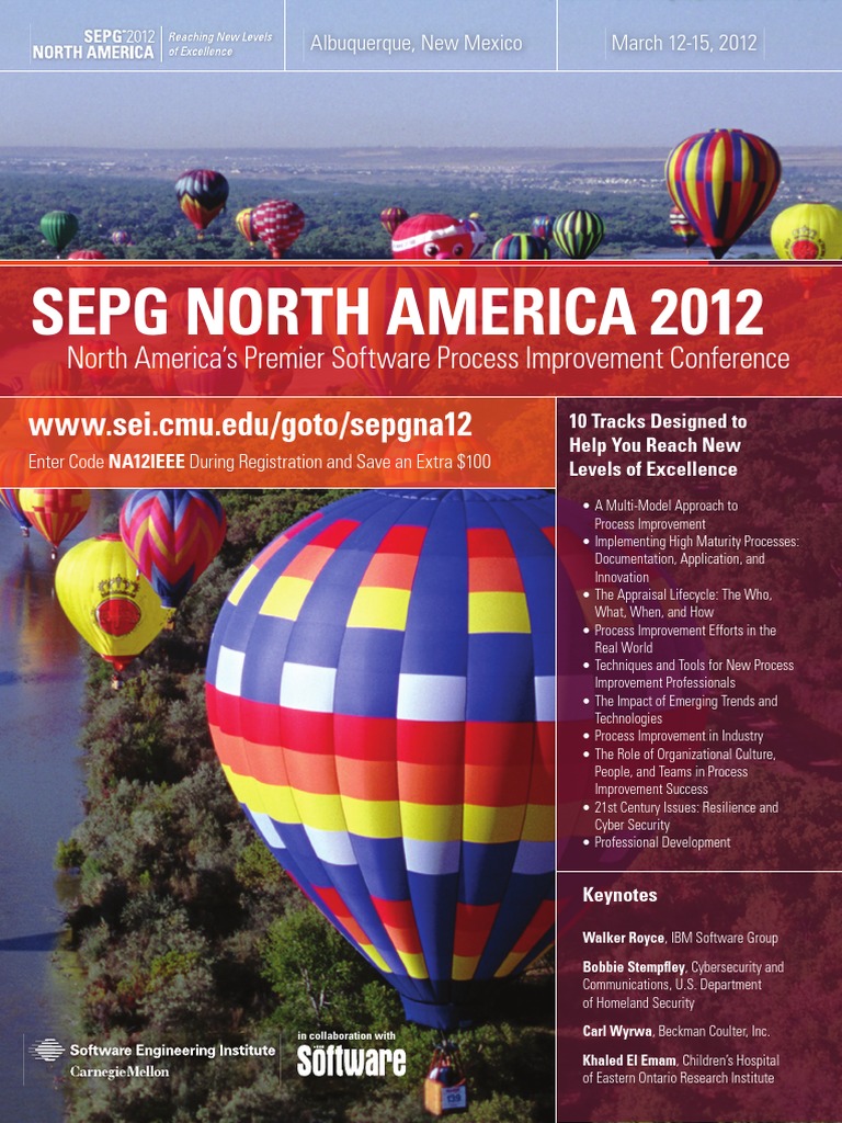 Sepg North America 2012: WWW - Sei.cmu - Edu/goto/sepgna12 | PDF ...