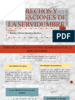 Derechos y Obligaciones de La Servidumbre