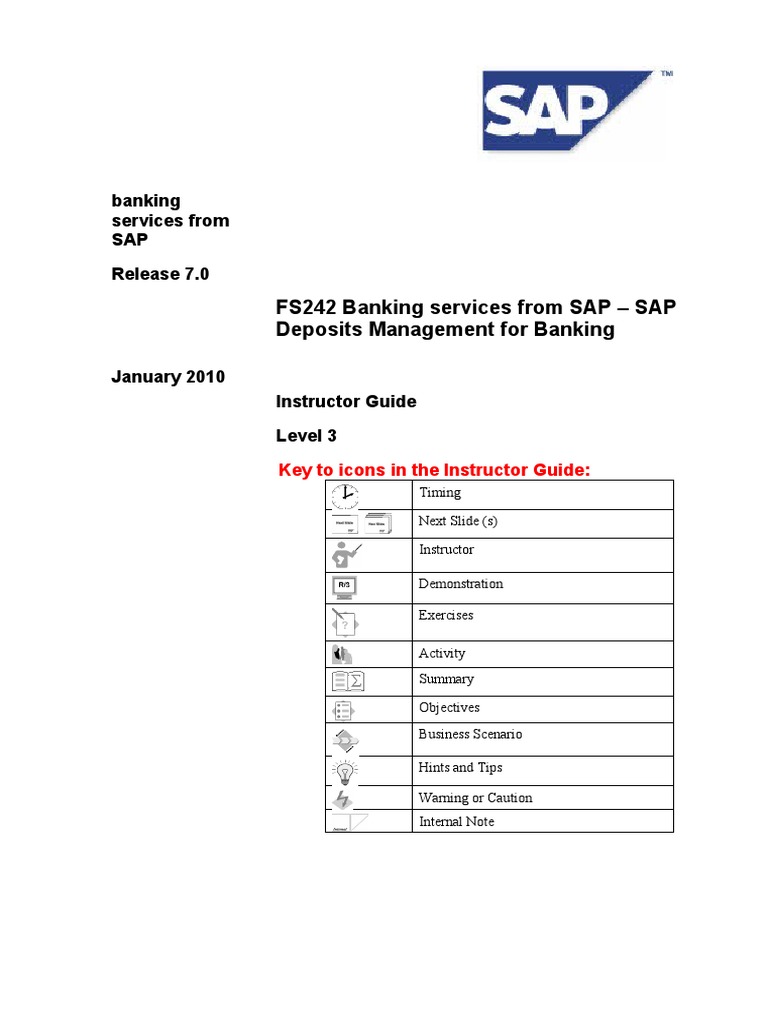 Fs242 Instructor Guide Ft Fin Pdf Transaction Account Cheque