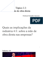 Tema 2.2 - Mão de Obra Direta