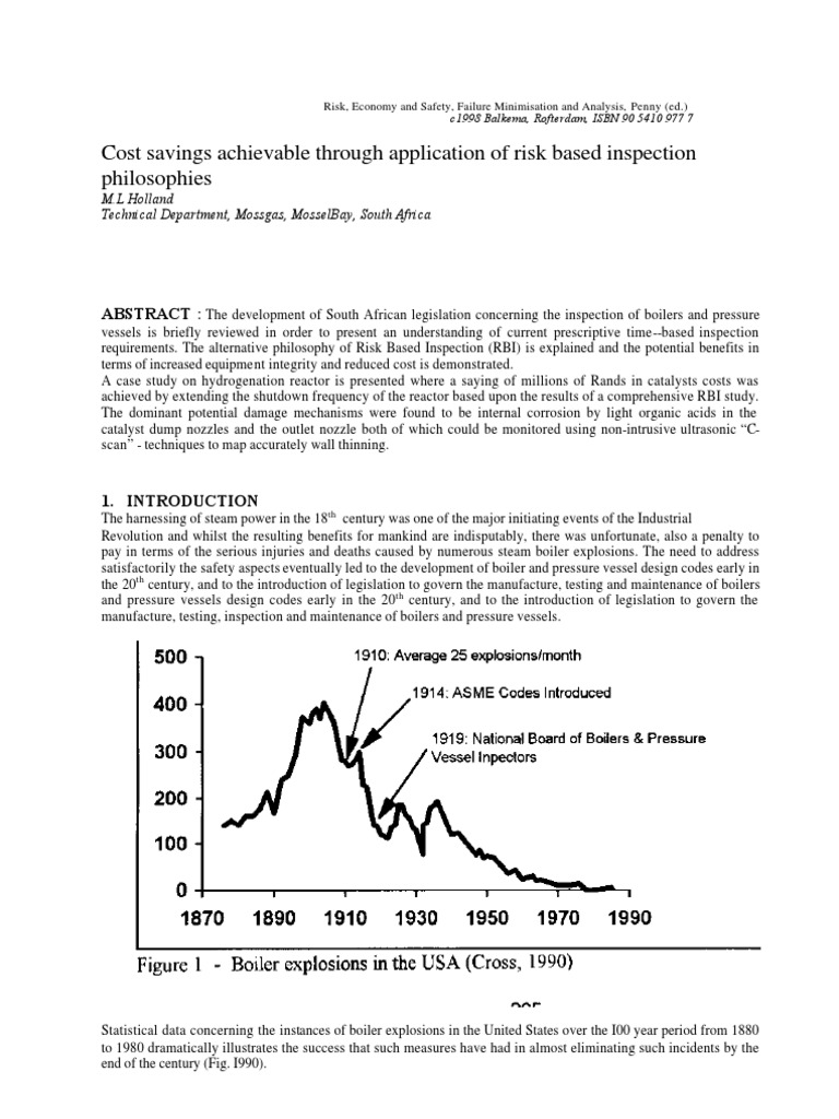 Riskbased Inspection | PDF | Occupational Safety And Health | Risk