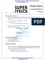 C5 Turning Effect of Forces Notes