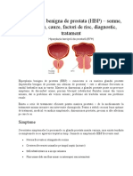 Hiperplazia Benigna de Prostata (HBP) - Semne, Simptome, Cauze, Factori de Risc, Diagnostic, Tratament