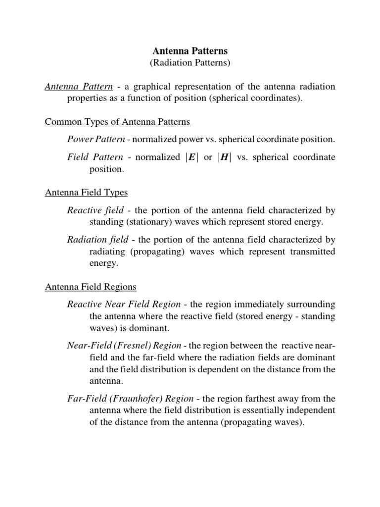 Understanding Antenna Patterns and Types | PDF | Teaching Methods ...