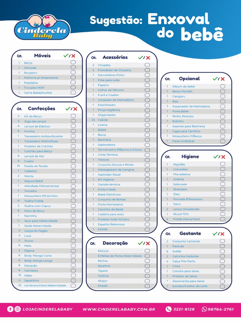 Lista de Enxoval 1 | PDF