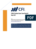 CFI - FMVA Practice Exam Case Study A