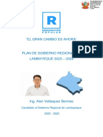 El gran cambio es ahora Plan de gobierno regional de Lambayeque 2023-2026