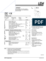 Current Transducer HY30-P Provides Galvanic Isolation and Wide Measuring Range for Accurate Current Sensing