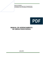 Manual de Gerenciamento de Obras Rodoviarias