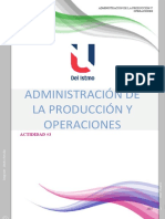 Actividad #3 Administración de La Producción y Operaciones