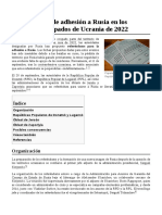 Referéndums de Adhesión A Rusia en Los Territorios Ocupados de Ucrania de 2022